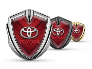 Toyota Custom Fender Badge Racing Look Glossy Emblem